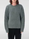 Ami Alexandre Mattiussi Ami Paris Chunky Knitted Crewneck Jumper In Sage Grün