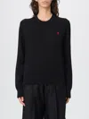 Ami Alexandre Mattiussi Black Wool Sweater In Black