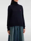 Ami Alexandre Mattiussi Sweater Ami Paris Woman Color Blue In Blau