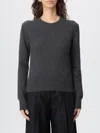 Ami Alexandre Mattiussi Sweater Ami Paris Woman Color Charcoal In Gray
