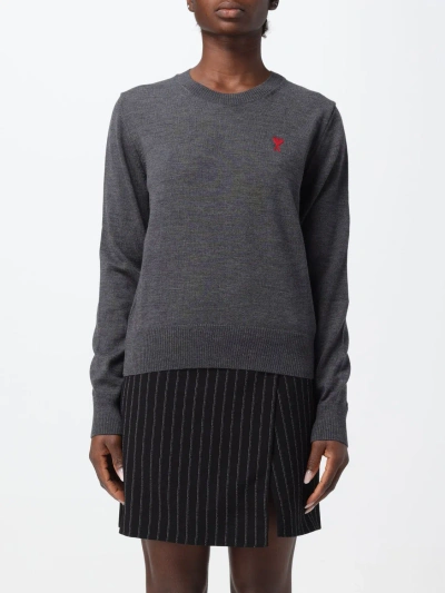 Ami Alexandre Mattiussi Sweatshirt Ami Paris Woman Color Grey