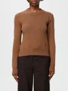 Ami Alexandre Mattiussi Sweater Ami Paris Woman Color Hazel In Brown