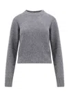 Ami Alexandre Mattiussi Ami Paris Wool And Cashmere Sweater In Grey