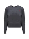 Ami Alexandre Mattiussi Sweater In Heather Grey