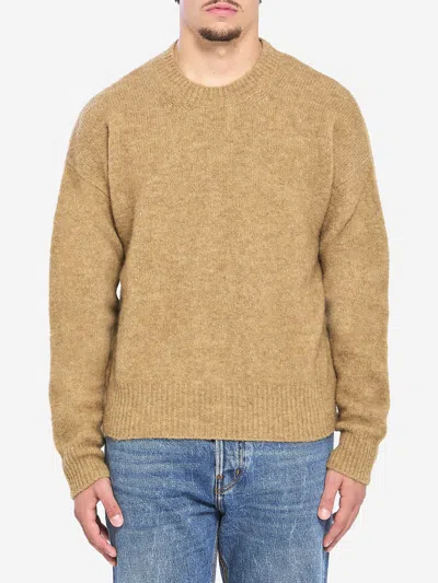 AMI ALEXANDRE MATTIUSSI SWEATER IN ALPACA AND WOOL