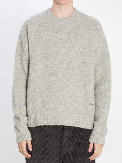 AMI ALEXANDRE MATTIUSSI SWEATER IN ALPACA E LAN