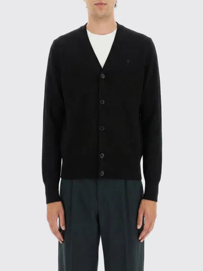 Ami Alexandre Mattiussi Sweater Men Ami Paris In Black