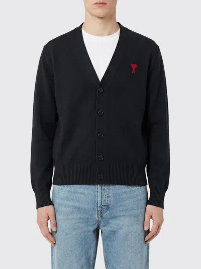 Ami Alexandre Mattiussi Sweater Men Ami Paris In Black