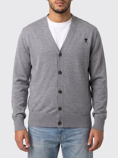 Ami Alexandre Mattiussi Sweater Men Ami Paris In Gray