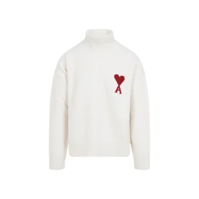 AMI ALEXANDRE MATTIUSSI SWEATER WHITE