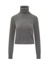 Ami Alexandre Mattiussi Ami Paris De Coeur Cashmere Jumper In Light Grey
