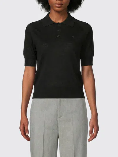 Ami Alexandre Mattiussi Sweater Woman Ami Paris In Black