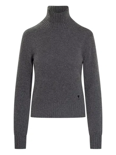 Ami Alexandre Mattiussi Sweaters Blacks And Greys In Gray