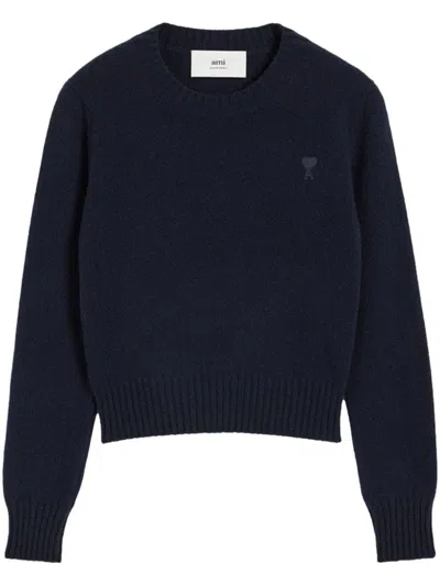 AMI ALEXANDRE MATTIUSSI AMI PARIS AMI PARIS DE COEUR CASHMERE SWEATER