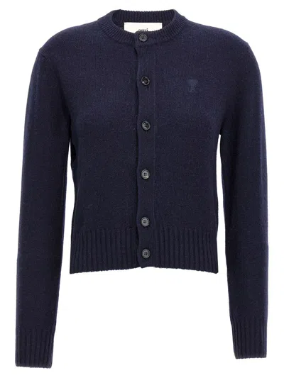 AMI ALEXANDRE MATTIUSSI AMI PARIS AMI PARIS DE COEUR CASHMERE CARDIGAN