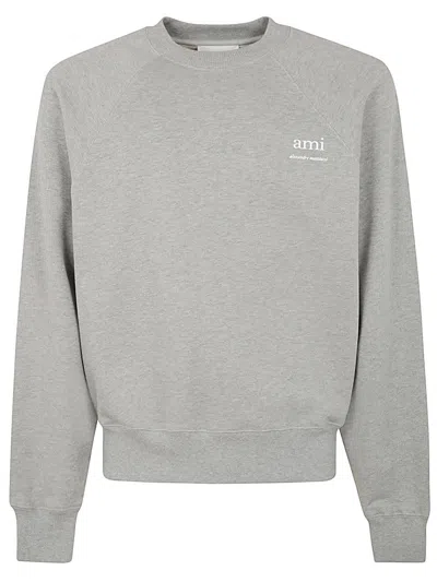 Ami Alexandre Mattiussi Sweatshirt Ami Am In Heather Ash Grey