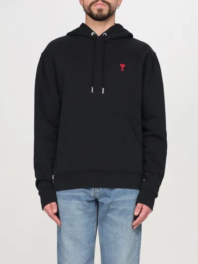 AMI ALEXANDRE MATTIUSSI SWEATSHIRT AMI PARIS MEN COLOR BLACK,G54927002