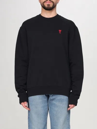 AMI ALEXANDRE MATTIUSSI SWEATSHIRT AMI PARIS MEN COLOR BLACK,G52869002