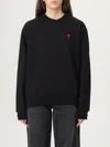 Ami Alexandre Mattiussi Sweatshirt Ami Paris Woman Color Black In Black