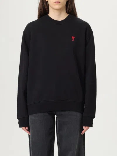 Ami Alexandre Mattiussi Sweatshirt Ami Paris Woman Color Black
