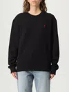 Ami Alexandre Mattiussi Ami Paris Ami De Coeur Black Crew-neck Sweatshirt Women In Black