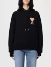 Ami Alexandre Mattiussi Sweatshirt Ami Paris Woman Color Black In Black