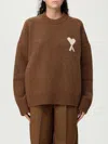 Ami Alexandre Mattiussi Sweatshirt Ami Paris Woman Color Brown