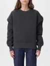 Ami Alexandre Mattiussi Sweatshirt Ami Paris Woman Color Charcoal In Gray