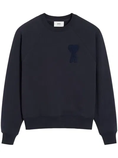 Ami Alexandre Mattiussi Sweatshirt With Adc Patch In Blue