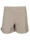 Ami Alexandre Mattiussi Embroidered Swim Shorts In Ash