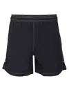 Ami Alexandre Mattiussi Swim Shorts Nylon Contrast Stitching In Black