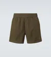 Ami Alexandre Mattiussi Khaki Beach Swim Shorts In Loden