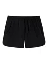 Ami Alexandre Mattiussi Elasticated Waist Shorts In Negro