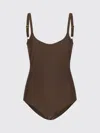 Ami Alexandre Mattiussi Swimsuit Ami Paris Woman Color Orange In Brown
