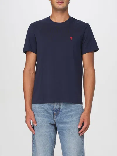 Ami Alexandre Mattiussi T-shirt Ami Paris Men Color Blue