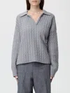 Ami Alexandre Mattiussi T-shirt Ami Paris Woman Color Grey In Pink