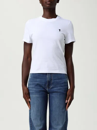 Ami Alexandre Mattiussi T-shirt Ami Paris Woman Color White