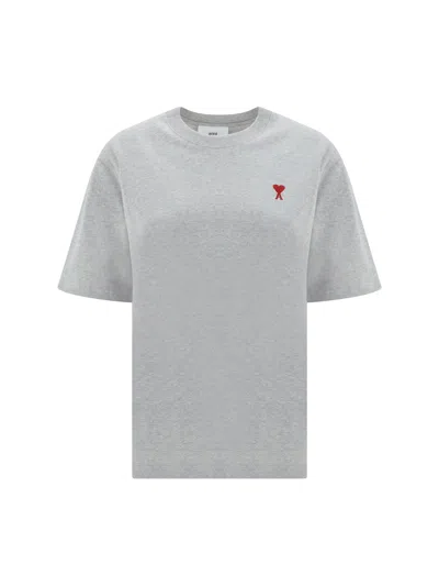 Ami Alexandre Mattiussi T-shirt In Grey