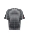 Ami Alexandre Mattiussi T-shirt In Light Grey/dark Grey