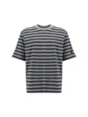 Ami Alexandre Mattiussi T-shirt In Light Grey/dark Grey