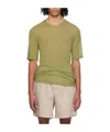 Ami Alexandre Mattiussi T-shirt With Round Neck And Short Sleeves In Green