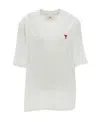 Ami Alexandre Mattiussi T-shirt With Round Neck And Short Sleeves In White