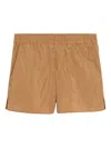 Ami Alexandre Mattiussi Brown Taffetas Short Brown In Nude