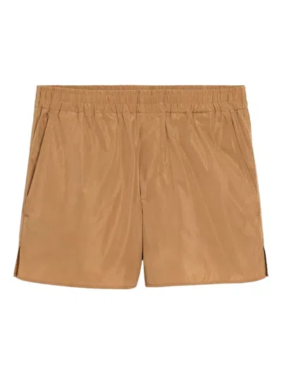 AMI ALEXANDRE MATTIUSSI TAFFETAS SHORTS