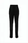 Ami Alexandre Mattiussi Tailored Black Suit Pants With High Waist And Sharp Pleats In Black