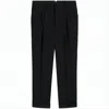 Ami Alexandre Mattiussi Tailored Black Wool Pants With High Waist In Black