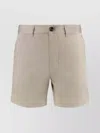 Ami Alexandre Mattiussi Tailored Cotton Shorts With Pockets