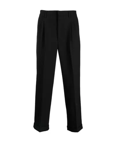 AMI ALEXANDRE MATTIUSSI AMI PARIS PRESSED CREASE CROPPED TROUSERS