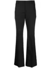 Ami Alexandre Mattiussi Felted Wool Flared Trousers In Black