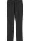 Ami Alexandre Mattiussi Tailored Grey Trousers With Elastic Waistband In Black